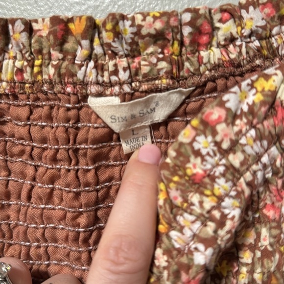 Sim and Sam Floral smock dress large - Picture 6 of 6